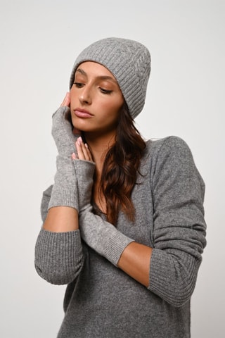 Bonnet Scott 100% cachemire, 4 fils - Gris