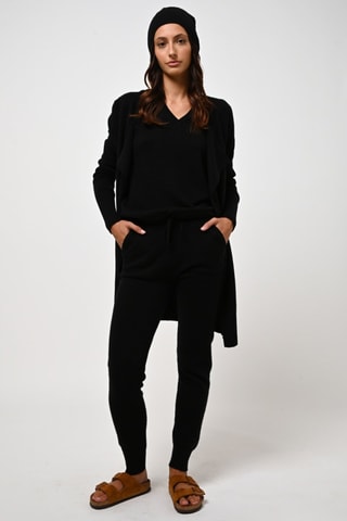 Bonnet Scott 100% cachemire, 4 fils - Noir