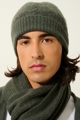 Bonnet Scott 100% cachemire, 4 fils - Vert 