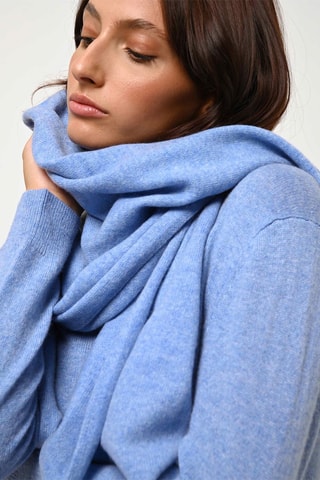 Echarpe Vaymont 100% cachemire, 2 fils - Ciel