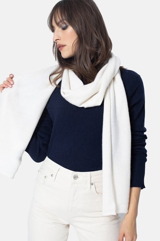 Echarpe Vaymont 100% cachemire, 2 fils - Ivoire