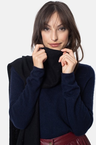 Echarpe Vaymont 100% cachemire, 2 fils - Noir