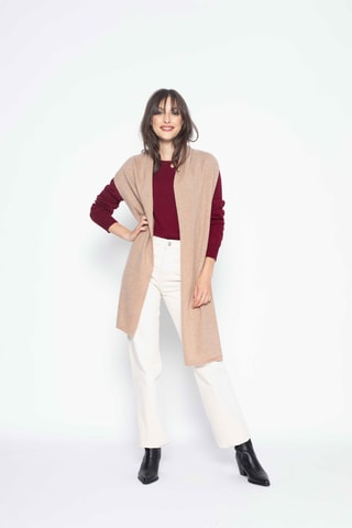 Echarpe Vaymont 100% cachemire, 2 fils - Camel chiné