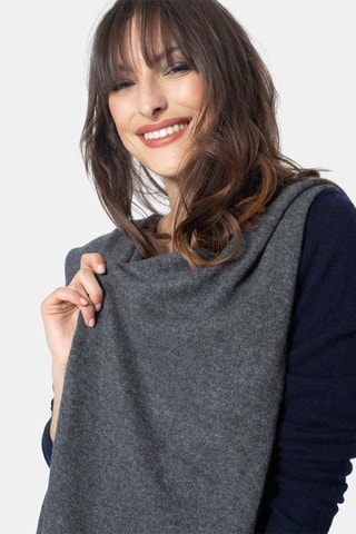 Echarpe Vaymont 100% cachemire, 2 fils - Anthracite chiné