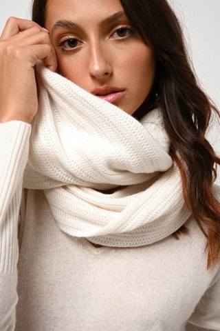 Tour de cou Tommy 100% cachemire, 4 fils - Ivoire