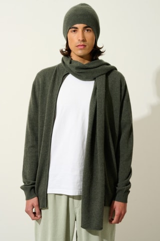 Écharpe Vaymont 100% cachemire - Kaki chiné