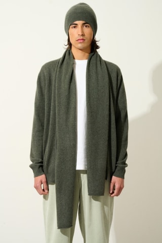 Écharpe Vaymont 100% cachemire - Kaki chiné