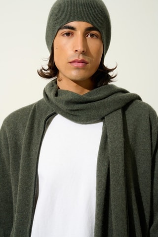 Écharpe Vaymont 100% cachemire - Kaki chiné