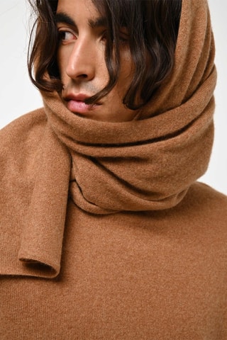 Echarpe Vaymont 100% cachemire, 2 fils - Noisette
