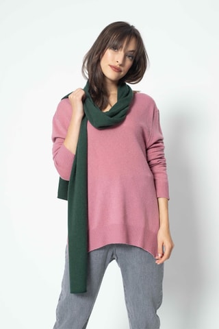 Echarpe Vaymont 100% cachemire, 2 fils - Vert foncé