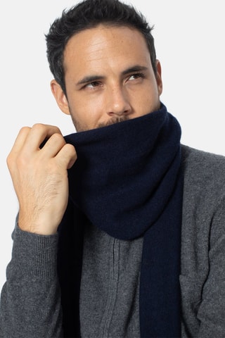 Echarpe Vaymont 100% cachemire, 2 fils - Bleu marine