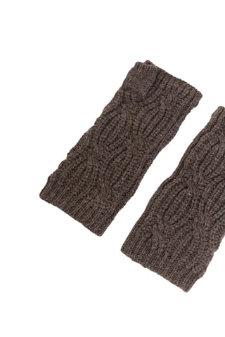 Mitaines Iris 100% cachemire 6 fils - Taupe chiné