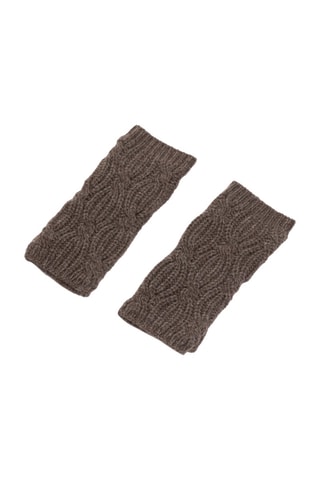 Mitaines Iris 100% cachemire 6 fils - Taupe chiné