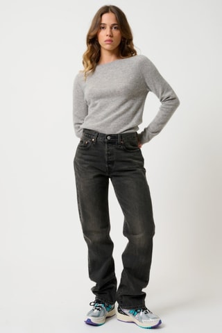 Pull Ecrin 100% cachemire, 2 fils - Col rond - Nuage chiné