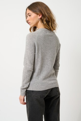 Pull Ecrin 100% cachemire, 2 fils - Col rond - Nuage chiné