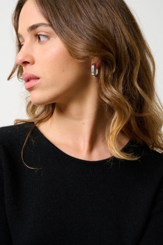 Pull Ivy 100% cachemire, 4 fils - Col rond - Noir