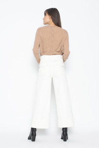 Pull Estaris 100% cachemire, 2 fils - Col rond - Doré rose