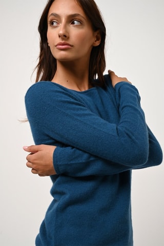 Pull Epéna 100% cachemire - Col rond - Bleu