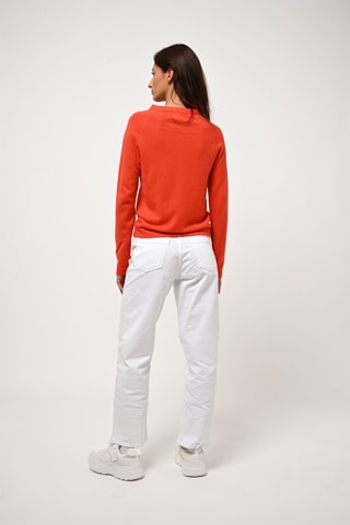 Pull Ecrin 100% cachemire - Col rond - Orange