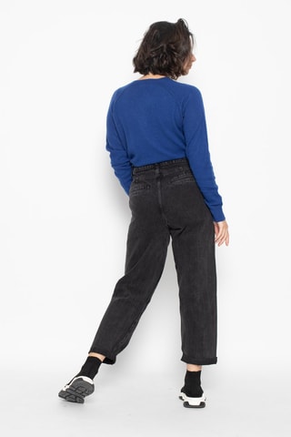 Pull Etret 100% cachemire, 2 fils - Col rond - Bleu cobalt