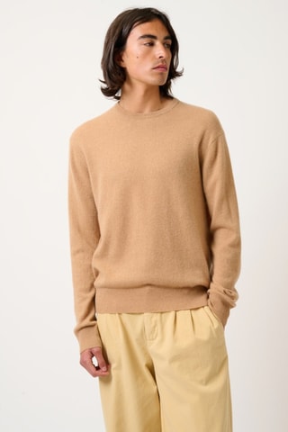 Pull Aiglière 100% cachemire - Col rond - Sahara