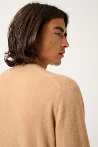 Pull Aiglière 100% cachemire - Col rond - Sahara