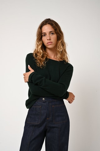 Pull Epéna 100% cachemire - Col rond - Cyprès