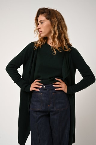 Pull Epéna 100% cachemire - Col rond - Cyprès