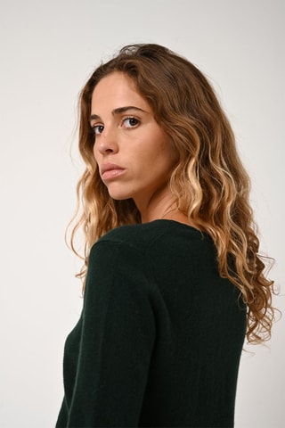 Pull Epéna 100% cachemire - Col rond - Cyprès