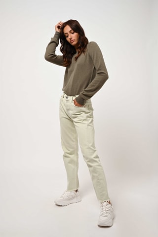 Pull Etret 100% cachemire - Col rond - Vert