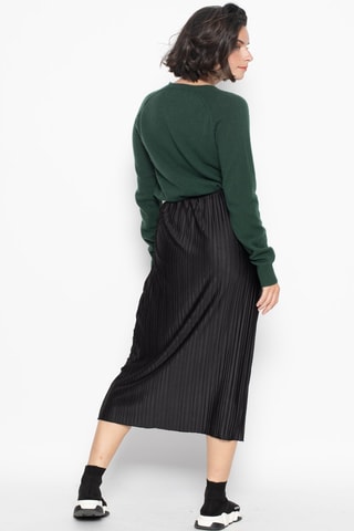 Pull Etret 100% cachemire, 2 fils - Col rond - Vert foncé