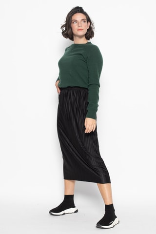 Pull Etret 100% cachemire, 2 fils - Col rond - Vert foncé