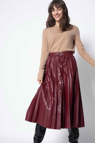 Pull Criou 100% cachemire, 2 fils - Encolure bateau - Camel chiné