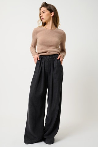 Pull Ivy 100% cachemire, 4 fils - Col rond - Camel