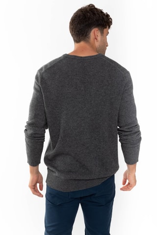 Pull Victor 100% cachemire, 4 fils - Col en V - Anthracite chiné, 268 g
