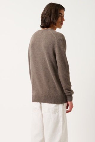 Pull Victor 100% cachemire, 4 fils - Col en V - Taupe chiné