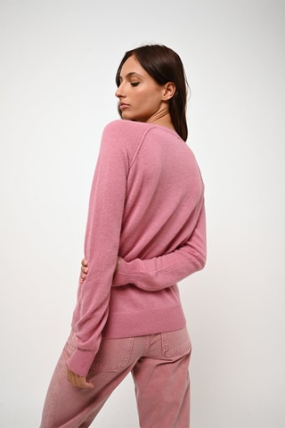Pull Etret 100% cachemire - Col rond - Rose