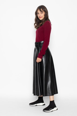 Pull Epéna 100% cachemire, 2 fils - Col rond - Bordeaux