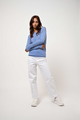 Pull Epéna 100% cachemire - Col rond - Bleu ciel