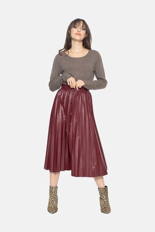 Pull Epéna 100% cachemire, 2 fils - Col rond - Taupe chiné