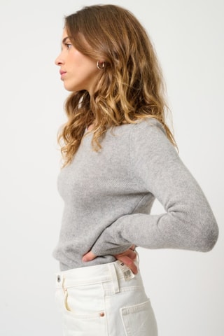 Pull Ivy 100% cachemire, 4 fils - Col rond - Nuage chiné