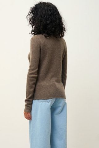 Pull Ivy 100% cachemire, 4 fils - Col rond - Taupe