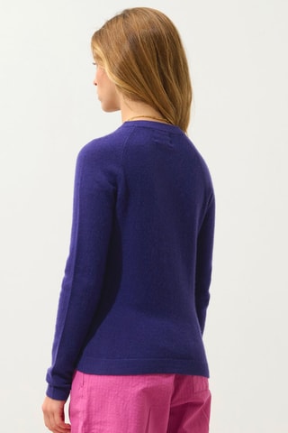 Pull Ecrin 100% cachemire, 2 fils - Col rond - Violet