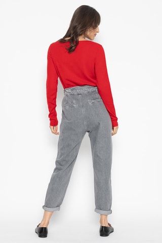 Pull Ecrin 100% cachemire, 2 fils - Col rond - Rouge