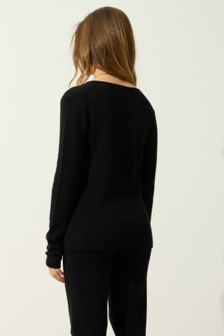 Jogging Ferrand 100% cachemire, 2 fils - Noir