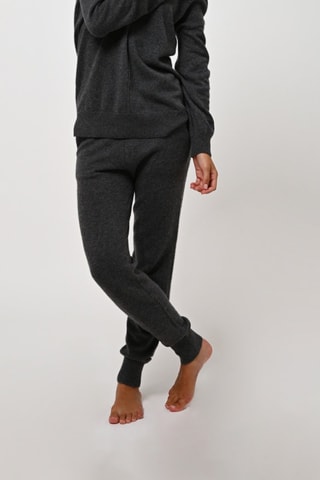 Jogging Ferrand 100% cachemire, 2 fils - Anthracite chiné