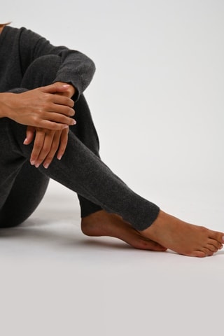 Jogging Ferrand 100% cachemire, 2 fils - Anthracite chiné