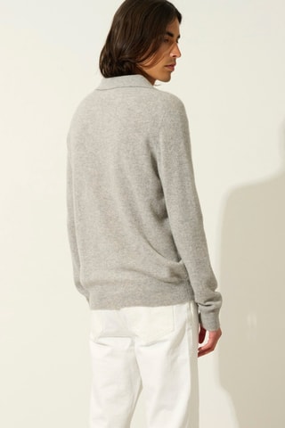 Polo Charvet 100% cachemire, 2 fils - Gris