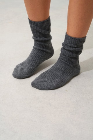 Chaussettes Chewila 100% cachemire, 4 fils - Anthracite chiné