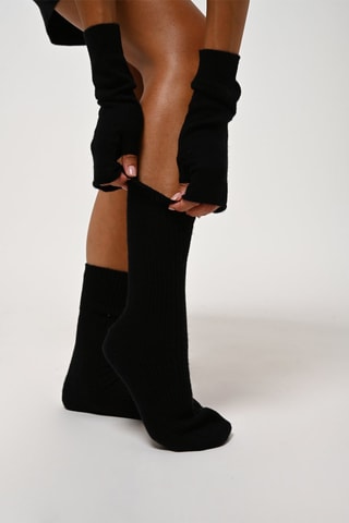 Chaussettes Chewila 100% cachemire, 4 fils - Noir